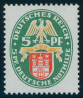 Dt. Reich 425X **, 1928, 5 Pf. Nothilfe, Wz. Stehend, Postfrisch, Pracht, RR!, Unsigniert, Fotoattest H.D. Schlegel: Die - Used Stamps