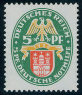 Dt. Reich 425X **, 1928, 5 Pf. Nothilfe, Wz. Stehend, Leichte, Wohl Herstellungsbedingte Knitterspur Sonst Postfrisch Pr - Used Stamps