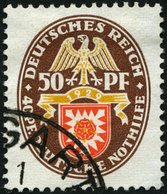 Dt. Reich 434 O, 1929, 50 Pf. Nothilfe, Pracht, Mi. 120.- - Oblitérés