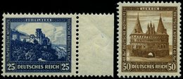 Dt. Reich 461/2 **, 1931, 25 Und 50 Pf. Nothilfe, 2 Prachtwerte, Mi. 235.- - Used Stamps