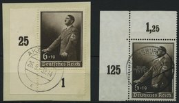 Dt. Reich 694 BrfStk,701 O , 1939, 6 Pf. Tag Der Arbeit Und Reichsparteitag, 2 Bogenecken, Pracht - Autres & Non Classés