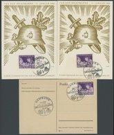 Dt. Reich 811 BRIEF, 1942, 6 Pf. Tag Der Briefmarke, 3 Ersttagsbelege Mit Verschiedenen Sonderstempeln, Pracht - Autres & Non Classés