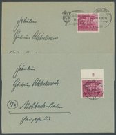 Dt. Reich 908 BRIEF, 1945, 12 Pf. Volkssturm, 2 Einzelfrankaturen Mit Verschiedenen Stempeln BERLIN SW 11, Pracht - Autres & Non Classés