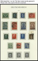 SAMMLUNGEN O, Gestempelter Sammlungsteil Dt. Reich Von 1923-32 Mit Vielen Guten Mittleren Werten Auf Leuchtturm Falzloss - Used Stamps