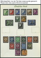 SAMMLUNGEN O, Gestempelte Sammlung Dt. Reich Von 1933-45 Mit Mittleren Ausgaben Auf Borek Seiten, U.a. Mit Mi.Nr. 505B,  - Used Stamps