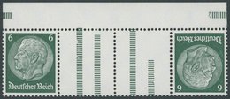 ZUSAMMENDRUCKE KZ 18 **, 1933, Hindenburg 6 + Z + Z + 6, Postfrisch, Pracht, Mi. 60.- - Zusammendrucke