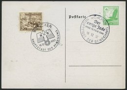 GANZSACHEN PP BRIEF, Privatpost: 1937, 5 Pf. Adler Der Ewige Jude, Leer Gestempelt, Pracht - Altri & Non Classificati