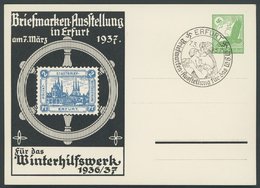 GANZSACHEN PP 142C9/01 BRIEF, Privatpost: 1947, 5 Pf. Erste Postwertzeichen-Werbeschau, Stadtpostmarke 2 Pf. Blau, Sonde - Autres & Non Classés