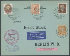 ZEPPELINPOST 23IA BRIEF, 1929, Orientfahrt, Auflieferung Friedrichshafen, Mit Guter Frankatur!, Prachtbrief - Zeppelins