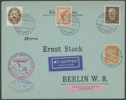 ZEPPELINPOST 23IA BRIEF, 1929, Orientfahrt, Auflieferung Friedrichshafen, Mit Guter Frankatur!, Prachtbrief - Zeppelin