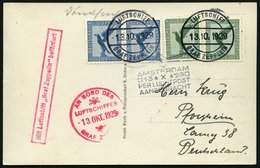 ZEPPELINPOST 41B BRIEF, 1929, Hollandfahrt, Abwurf Amsterdam, Bordpost, Eine 5 Pf.-Marke Mängel Sonst Prachtkarte - Zeppelins