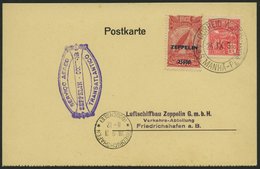 ZEPPELINPOST 130A BRIEF, 1931, 2. Südamerikafahrt, Brasil-Post, Violetter Bestätigungsstempel, Frankiert Mit 2500 Reis,  - Zeppelines