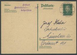 ZEPPELINPOST 1931, Friedrichshafen Luftpostelle: Antwortkarte Mit Ablehnung Einer Nachträglichen Anbringung Des Zeppelin - Zeppelins