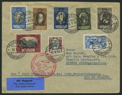 ZULEITUNGSPOST 57E BRIEF, Liechtenstein: 1930, Südamerikafahrt, Bis Rio De Janeiro, Gute Frankatur, Prachtbrief - Zeppelins