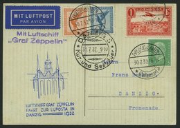 ZULEITUNGSPOST 169 BRIEF, Luxemburg: 1932, Lupostafahrt, Prachtkarte - Zeppelins