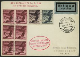 ZULEITUNGSPOST 55 BRIEF, Österreich: 1930, Englandfahrt, Karte Feinst - Zeppelines