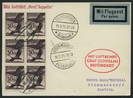 ZULEITUNGSPOST 121D BRIEF, Österreich: 1931, Fahrt Nach Essen, Prachtkarte - Zeppeline