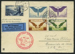 ZULEITUNGSPOST 57E BRIEF, Schweiz: 1930, Südamerikafahrt, Bis Rio De Janeiro, Prachtkarte - Zeppelins