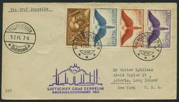 ZULEITUNGSPOST 115 BRIEF, Schweiz: 1931, Oberschlesienfahrt, Prachtbrief Nach New York - Zeppelines