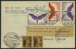 ZULEITUNGSPOST 124Ca BRIEF, Schweiz: 1931, 1. Südamerikafahrt, Bis Rio De Janeiro, Prachtkarte - Zeppeline