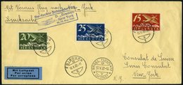 KATAPULTPOST 79CH BRIEF, Schweiz: 18.5.1932, Bremen - New York, Drucksache, Prachtbrief - Cartas & Documentos