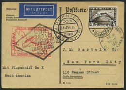 DO-X LUFTPOST 7.b.d. BRIEF, 13.11.1930, Aufgabe Friedrichshafen, Via Rio Nach Nordamerika, Mit Durchgangsstempel 22.IV.3 - Storia Postale