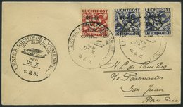 DO-X LUFTPOST 50.SR.d. BRIEF, 10.08.1931, Aufgabe Surinam Mit Sondermarken, Nach San Juan/Puerto Rico, Prachtbrief - Storia Postale