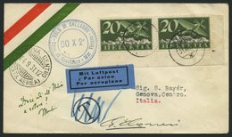 DO-X LUFTPOST DO X2.001.CH BRIEF, 31.08.1931, DO X 2, Postabgabe Trimmis, Blauer Zweikreiser VOLO DI COLLAUDO, Prachtbri - Storia Postale