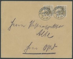 PIONIERFLUGPOST 1909-1914 1911, CHEMNITZ FLUGPLATZ Auf Postdienstbrief Mit 2x 3 Pf. Germania Während Der SACHSEN FLUGWOC - Flugzeuge