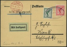 ERST-UND ERÖFFNUNGSFLÜGE 27.1.05 BRIEF, 21.3.1927, Dresden-Wien, Sonderstempel, Prachtkarte - Zeppelin