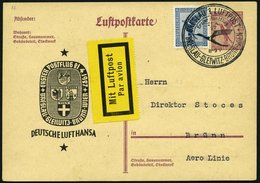 ERST-UND ERÖFFNUNGSFLÜGE 27.17.02 BRIEF, 21.4.1927, Breslau-Brünn Auf LPP 104, Pracht - Zeppelines