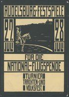 ALTE ANSICHTSKARTEN 1912, Rudelsburg-Festspiele Für Die Nationale Flugspende, Ungebrauchte Jugendstilkarte, Vermutlich U - Other & Unclassified