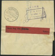DEUTSCH-OSTAFRIKA Brief , 1915, MOROGORO, 17.11.15, Violetter Barfrankierungsstempel 21/2 H Auf Streifband Nach Tabora,  - Duits-Oost-Afrika