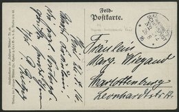 MSP VON 1914 - 1918 212 (Vorposten-Halbflottille Kiel), 26.8.1916, Feldpost-Ansichtskarte Von Bord Eines Vorpostenbootes - Schiffahrt