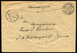 MSP VON 1914 - 1918 235 (2. Halbflottille Der Handelsschutzflottille), 16.7.1916, Feldpost-Stationsstempel Nr. 168, Mari - Maritime