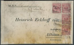 DEUTSCHE SCHIFFSPOST DR 47 BRIEF, 1894, R2 Aus Westafrica Mit Hamburger Dampfer Auf Brief By S.S: Eduard Bohlen, Handsch - Marítimo
