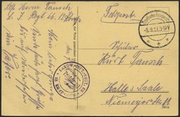 DT. FP IM BALTIKUM 1914/18 23. Landwehr-Division, 8.9.17, Mit Tarnstempel DEUTSCHE FELDPOST *** Auf Ansichtskarte (Nach  - Lettland