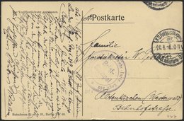 DT. FP IM BALTIKUM 1914/18 K.D. FELDPOSTEXPED. 88. INFANTERIE-DIV., 20.6.16, Auf Ansichtskarte (Bahnhof Bei Dünaburg) Na - Lettland