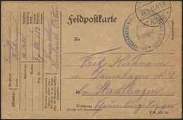 LETTLAND 2213I BRIEF, K.D. FELDPOSTSTATION NR. 280 **, Type I, 24.1.17, Auf Feldpost-Vordruckkarte Von Wainoden Nach Sta - Lettonie