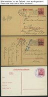 SAMMLUNGEN, LOTS 1914-18, 16 Verschiedene Ganzsachenkarten Und Ein Kartenbrief, Ungebraucht Und Gebraucht, Feinst/Pracht - Ocupación 1914 – 18