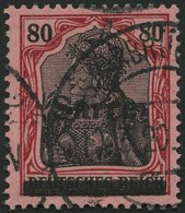SAARGEBIET 16III O, 1920, 80 Pf. Karminrot/grauschwarz Auf Mittelgraurot, Type III, Pracht, Fotobefund Braun, Mi. 380.- - Other & Unclassified