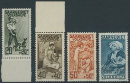 SAARGEBIET 104-07 **, 1926, Pflegedienste I, Postfrischer Prachtsatz, Mi. 130.- - Sonstige & Ohne Zuordnung