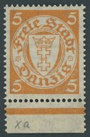 FREIE STADT DANZIG 193xa **, 1924, 5 Pf. Rötlichorange, Postfrisch, Pracht, Mi. 80.- - Autres & Non Classés