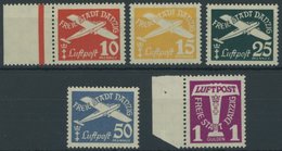 FREIE STADT DANZIG 251-55 **, 1935, Flugpost, Postfrischer Prachtsatz, Mi. 80.- - Autres & Non Classés