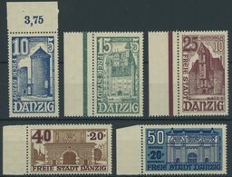 FREIE STADT DANZIG 262-66 **, 1936, Bauwerke, Postfrischer Prachtsatz, Mi. 100.- - Autres & Non Classés