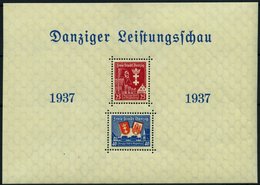 FREIE STADT DANZIG Bl. 3 **, 1937, Block Leistungsschau, Pracht, Mi. 140.- - Sonstige & Ohne Zuordnung