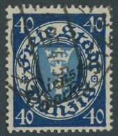 DIENSTMARKEN D 49b O, 1924, 40 Pf. Schwärzlichviolettultramarin/mittelcyanblau, Pracht, Gepr. Soecknick, Mi. 140.- - Andere & Zonder Classificatie