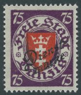 DIENSTMARKEN D 51 **, 1924, 75 Pf. Dunkelviolettpurpur/zinnoberrot, Postfrisch, Pracht, Mi. 220.- - Andere & Zonder Classificatie