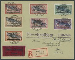 MEMELGEBIET 40-46 BRIEF, 1921 Flugpost Auf Eil-Einschreibbrief In Die Schweiz, Mi.Nr. 41 Zahnfehler Sonst Pracht - Memel (Klaipeda) 1923