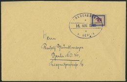 FREDERSDORF Sp 125 BRIEF, 1945, 12 Pf. Auf 8 Pf. Provisorium Auf Prachtbrief - Private & Lokale Post